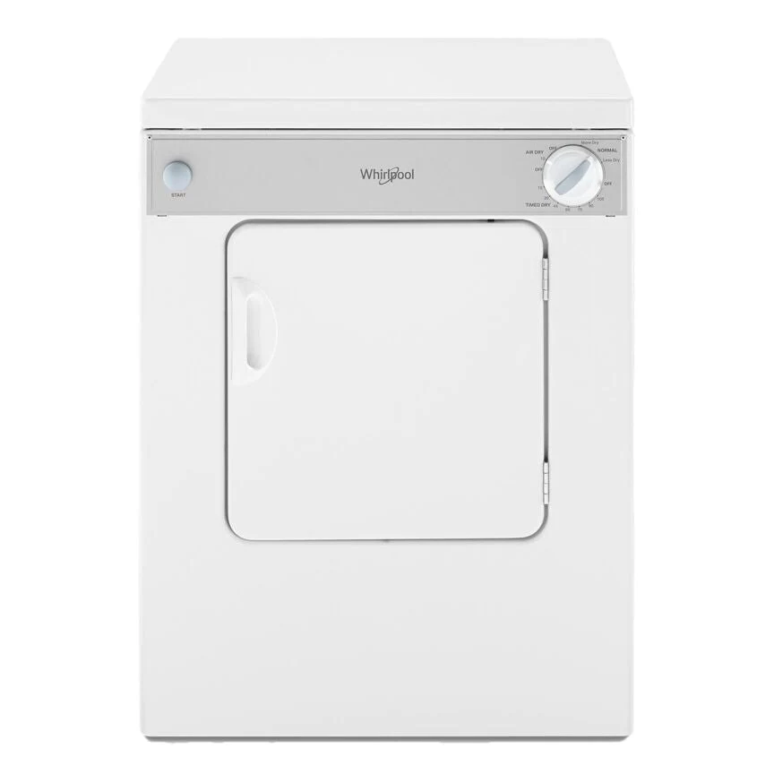 Whirlpool White Compact Electric Dryer with AccuDry™ Drying System (3.4 Cu Ft) - LDR3822PQ - Image 2