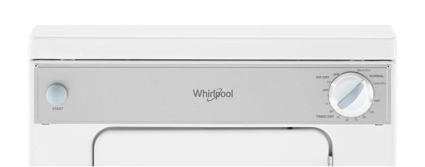 Whirlpool White Compact Electric Dryer with AccuDry™ Drying System (3.4 Cu Ft) - LDR3822PQ - Image 6