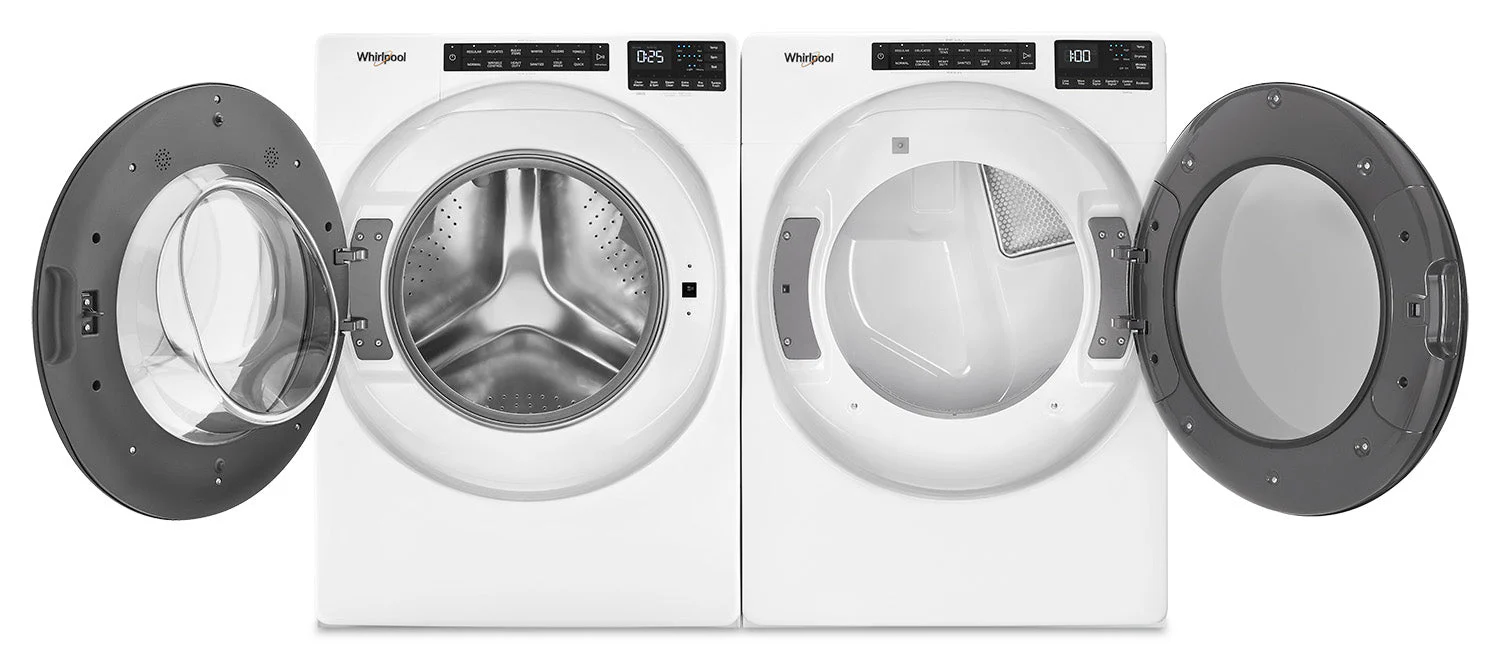Whirlpool White Front-Load Washer (5.2 cu. ft.) & Electric Dryer (7.4 cu. ft.) - WFW5605MW/YWED5605MW - Image 2