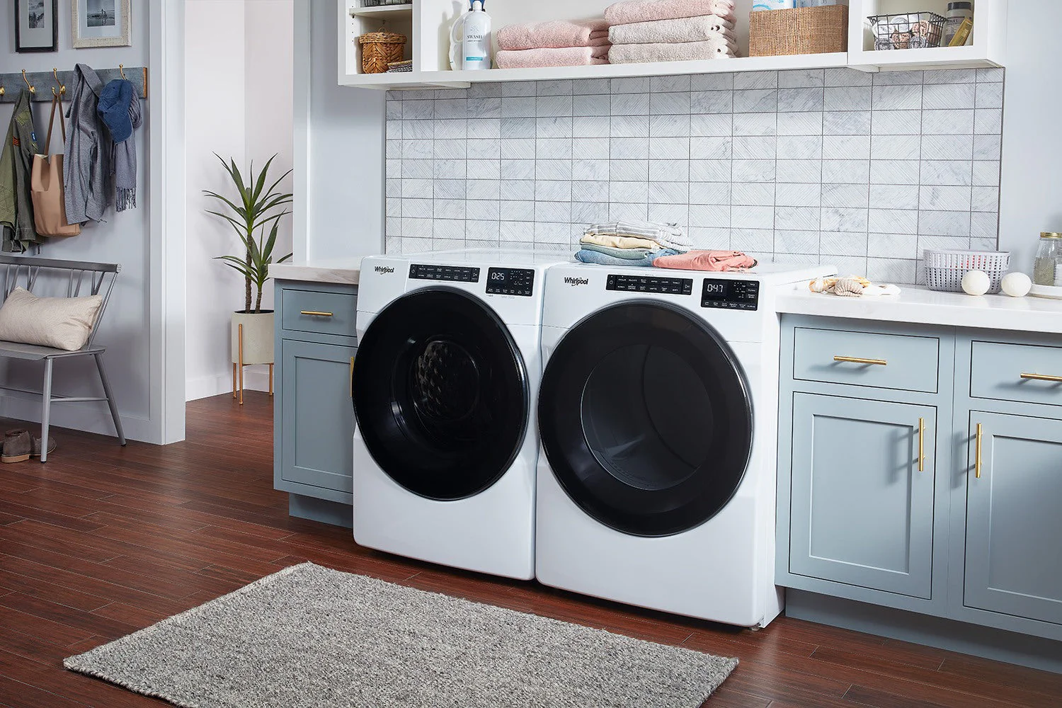Whirlpool White Front-Load Washer (5.2 cu. ft.) & Electric Dryer (7.4 cu. ft.) - WFW5605MW/YWED5605MW - Image 5