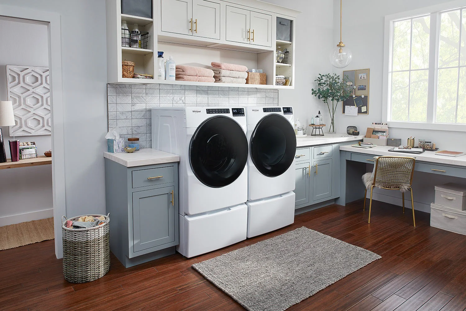 Whirlpool White Front-Load Washer (5.2 cu. ft.) & Electric Dryer (7.4 cu. ft.) - WFW5605MW/YWED5605MW - Image 7