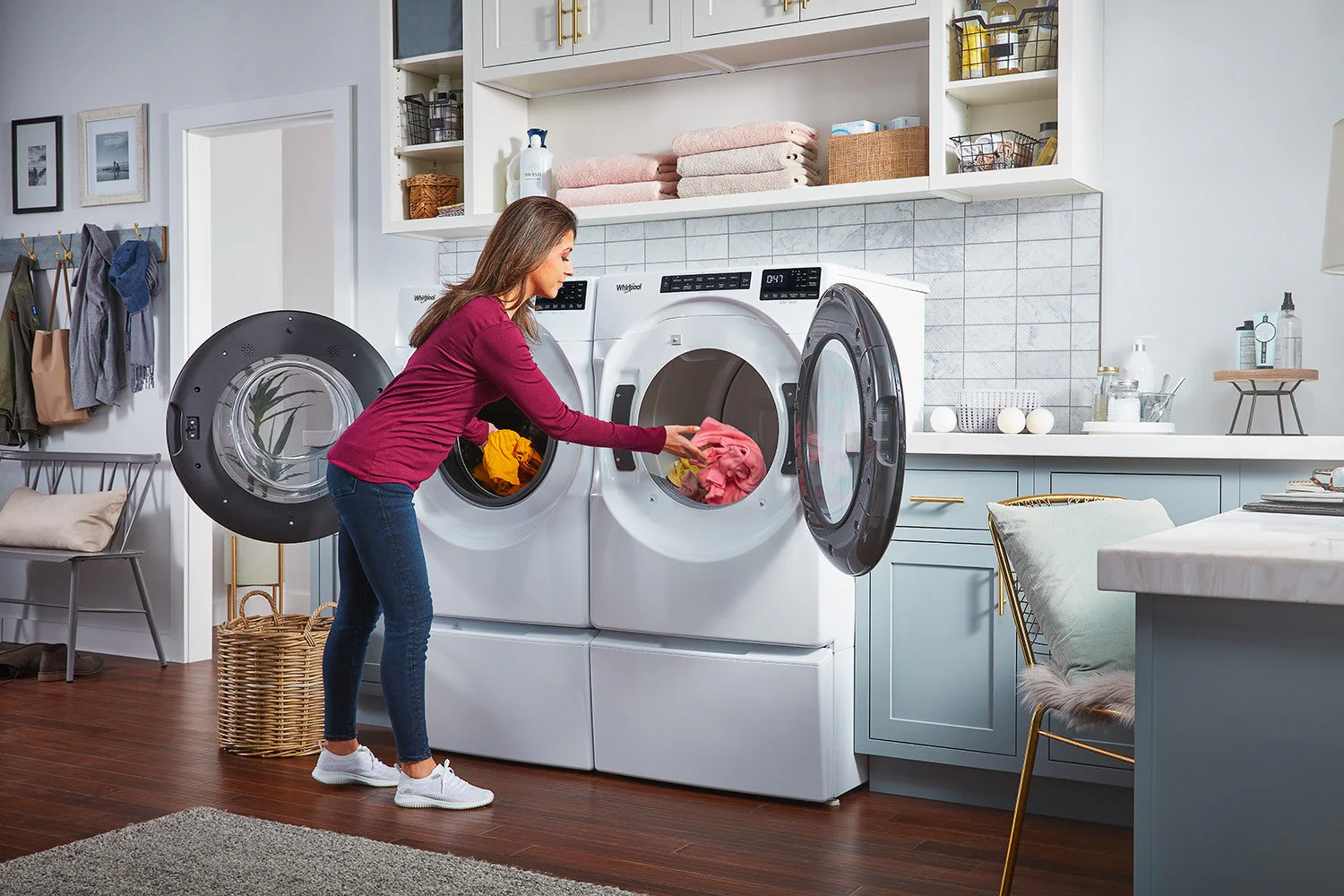 Whirlpool White Front-Load Washer (5.8 cu. ft.) & Electric Dryer (7.4 cu. ft.) - WFW6605MW/YWED6605MW - Image 6