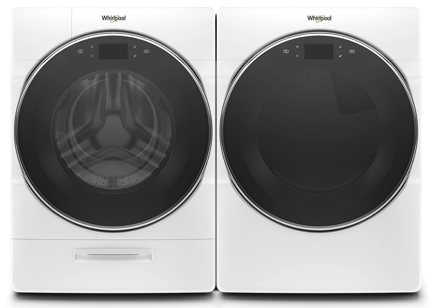 Whirlpool White Front-Load Washer (5.8 cu. ft.) & Electric Dryer (7.4 cu. ft.) - WFW9620HW/YWED9620HW