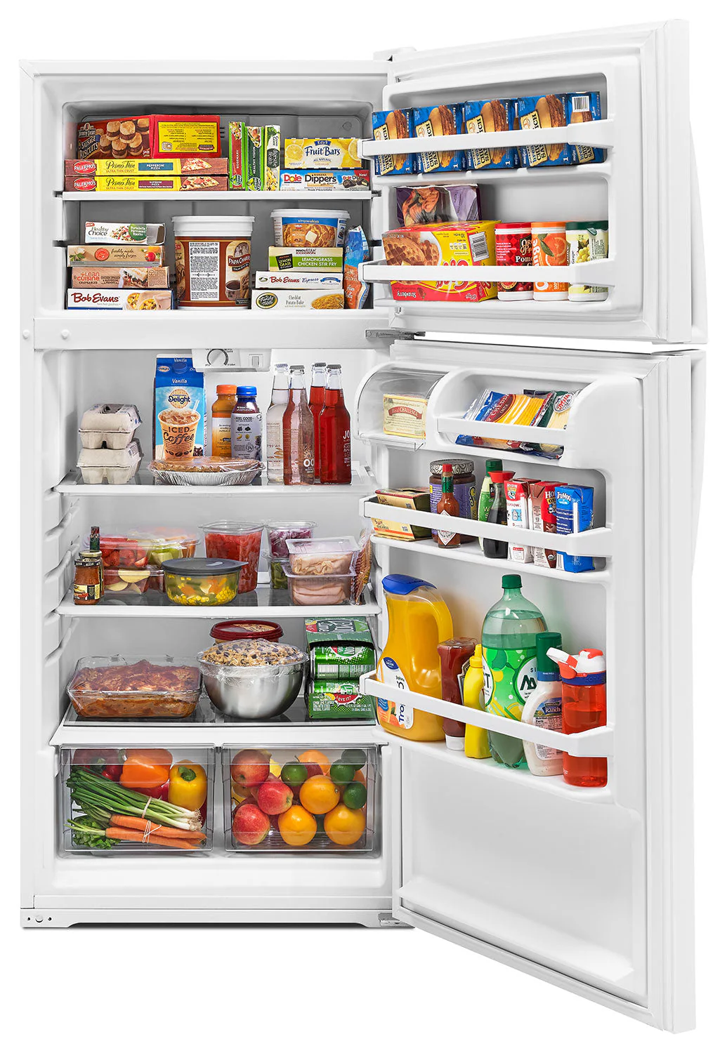 Whirlpool White Top-Freezer Refrigerator (14.3 Cu. Ft.) - WRT314TFDW - Image 3