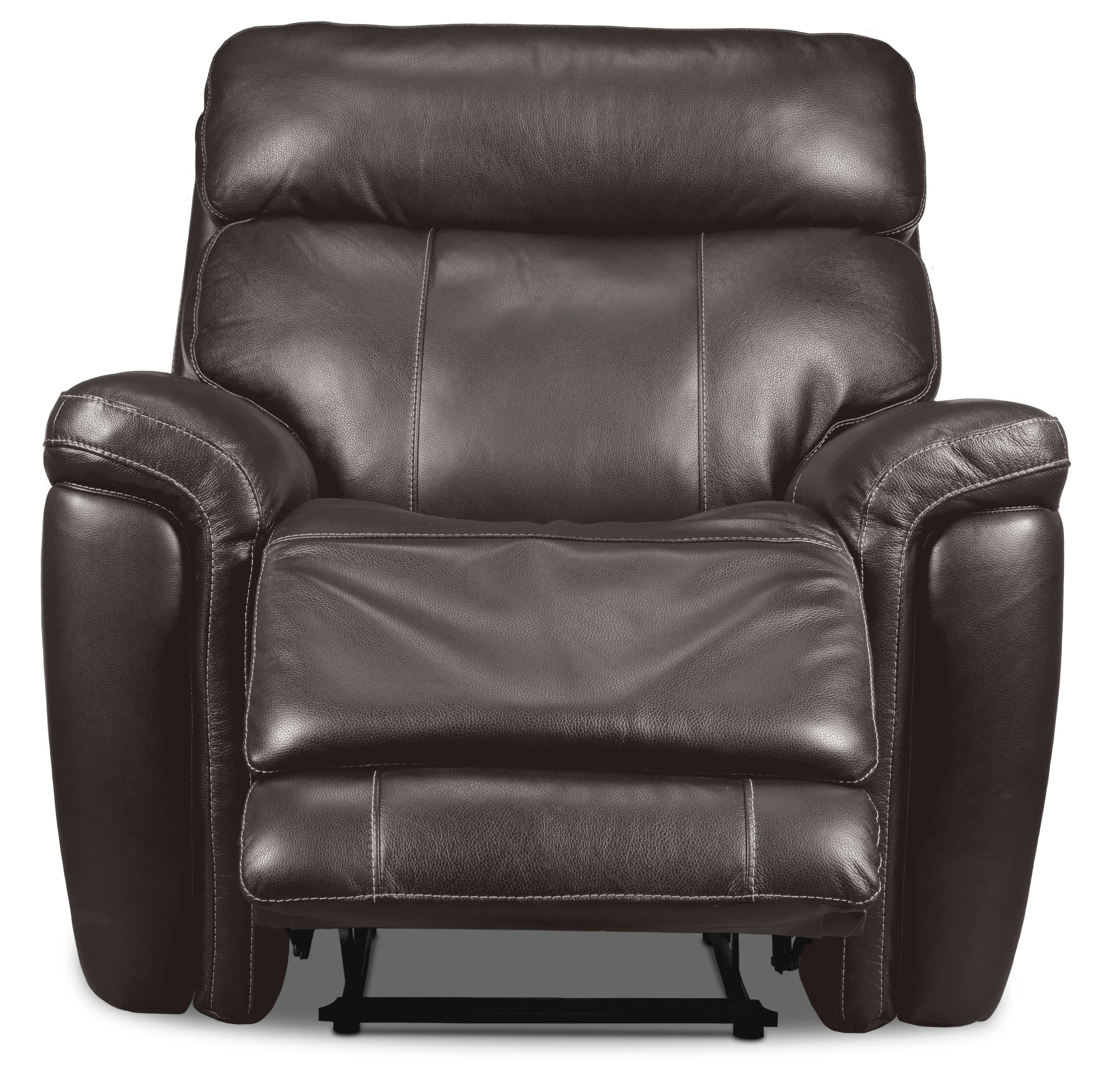 Zane Dual Power Recliner - Dark Grey - Image 4