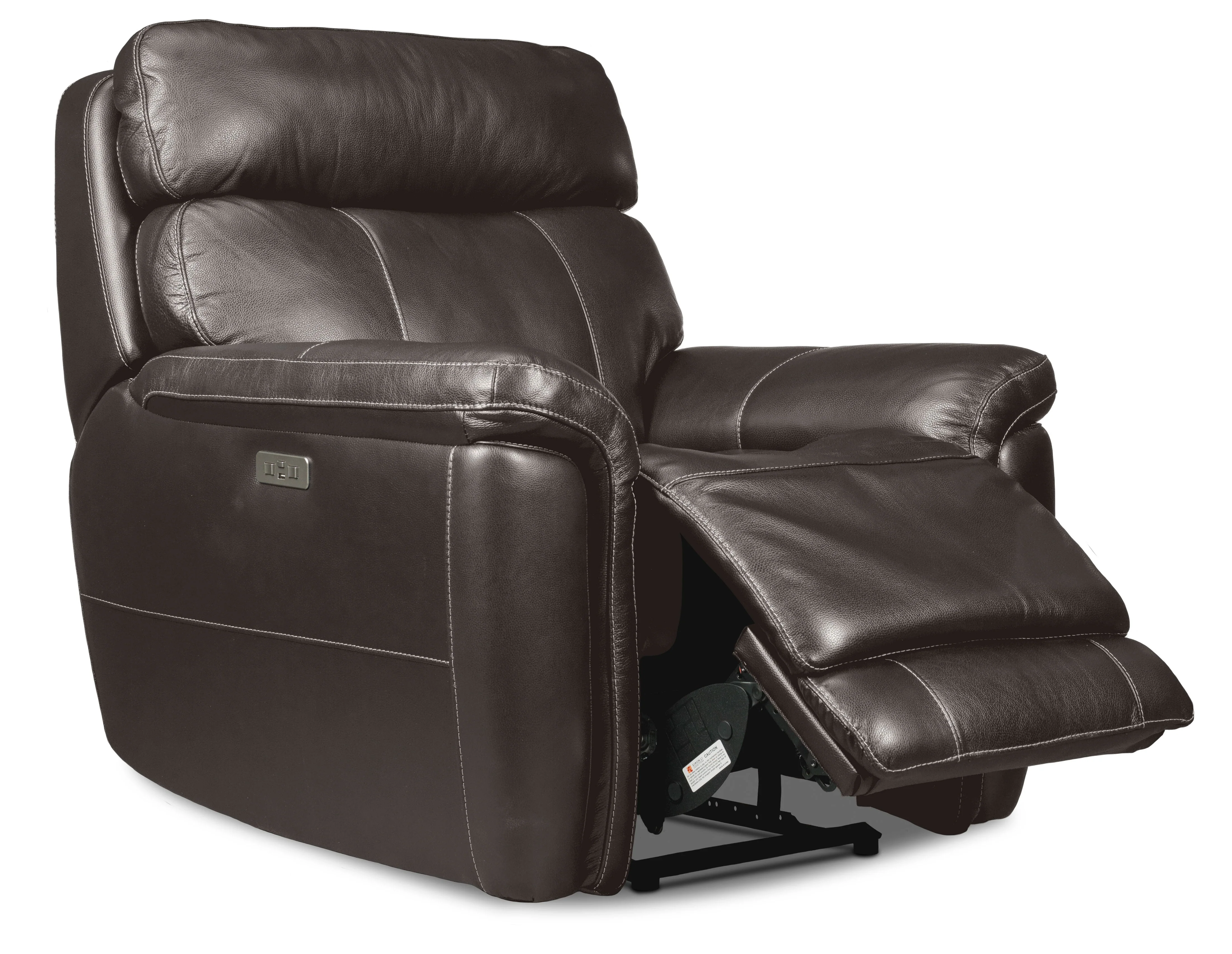Zane Dual Power Reclining Sofa and Chair Set - Dark Grey - Image 2