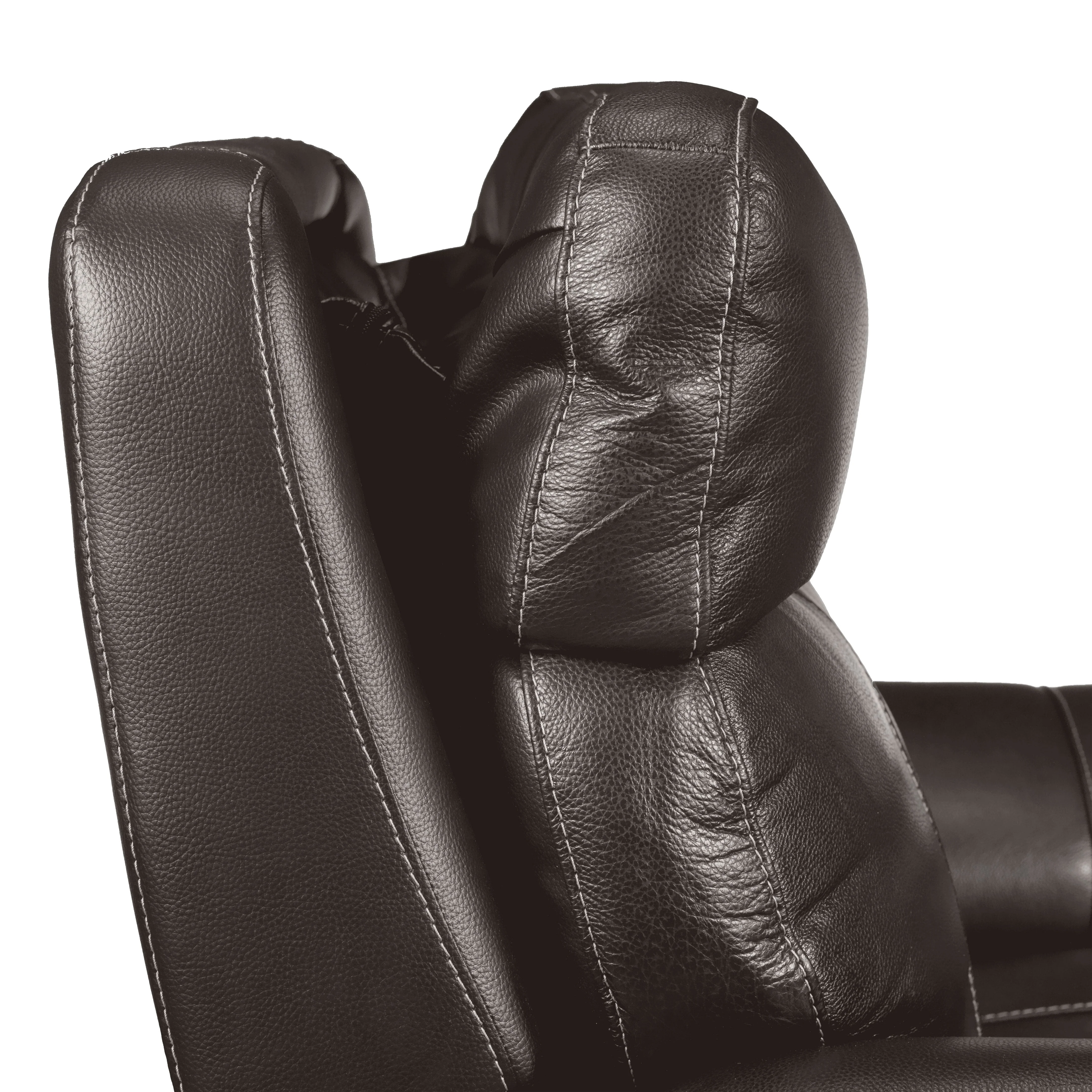 Zane Dual Power Reclining Sofa, Loveseat and Chair Set - Dark Grey - Image 5