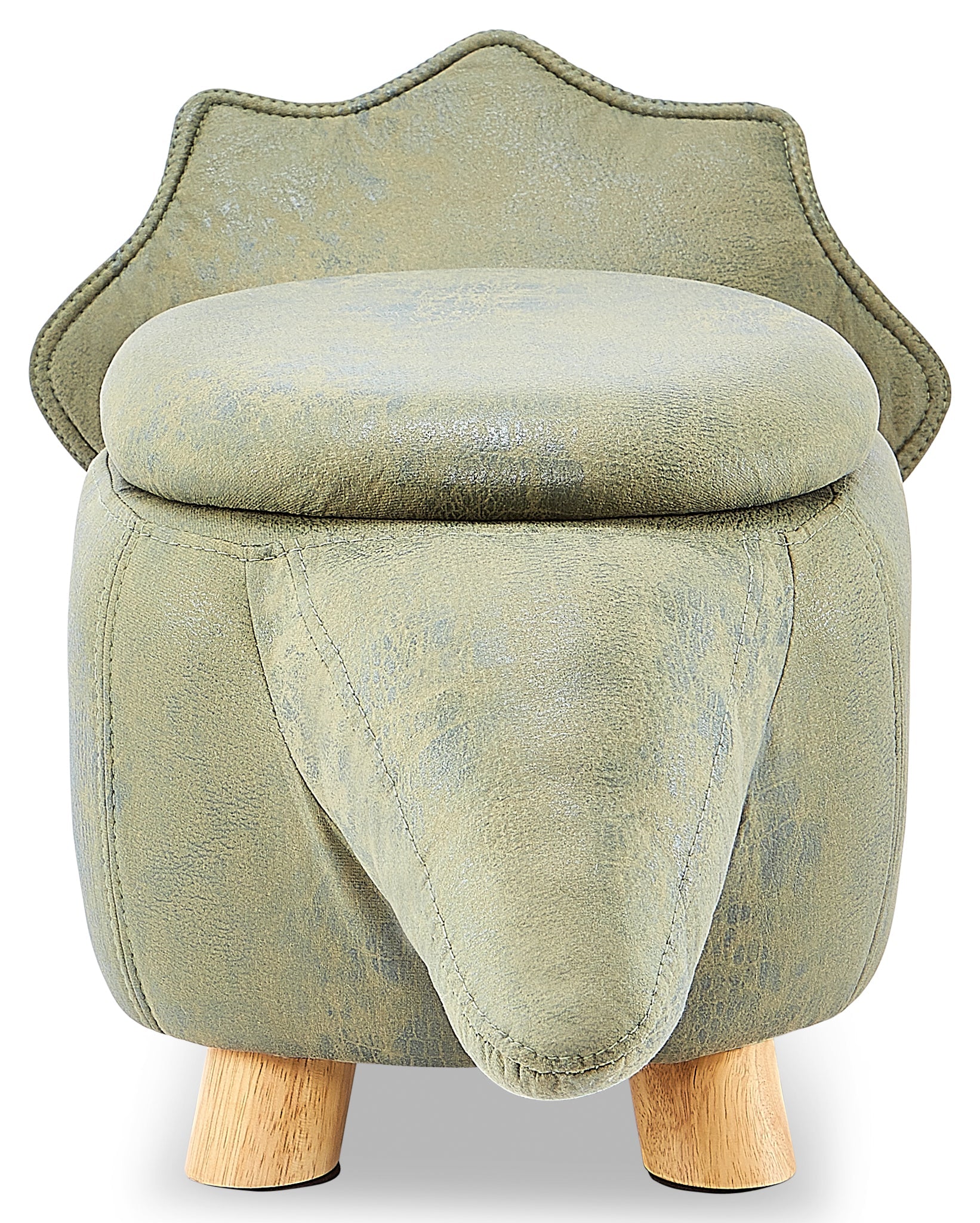 Zoo Companions Dinosaur Storage Ottoman - Green - Image 4
