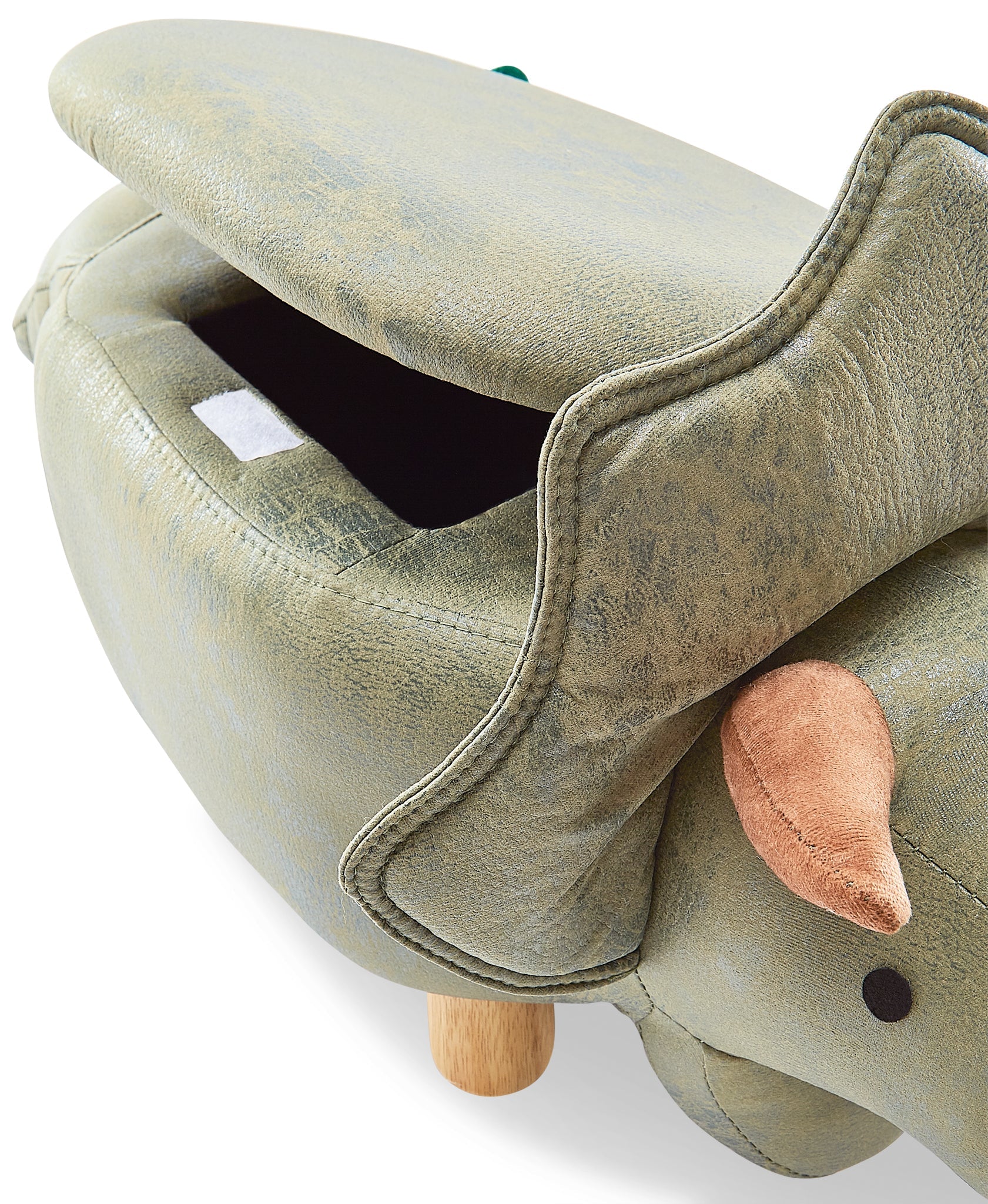 Zoo Companions Dinosaur Storage Ottoman - Green - Image 5